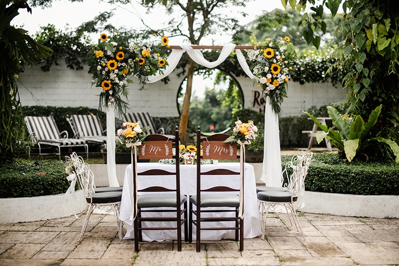 Simple engagement stage decoration ideas at home